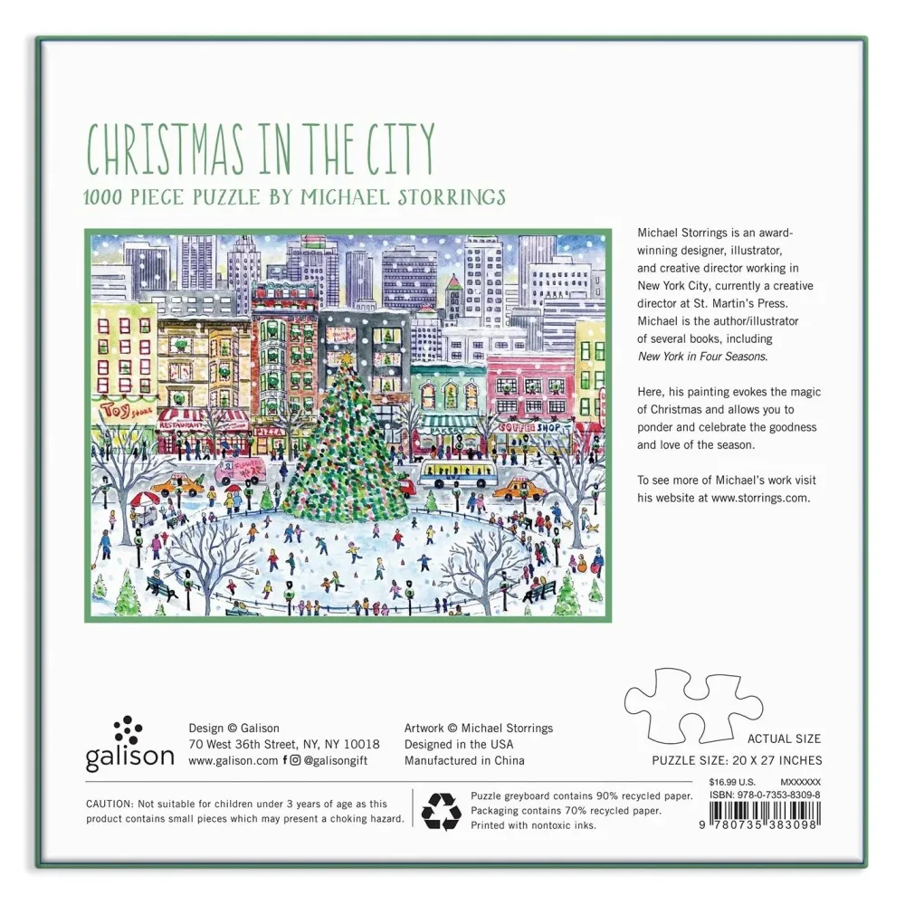 Christmas in the City 1000-Piece Puzzle- Games & Puzzles