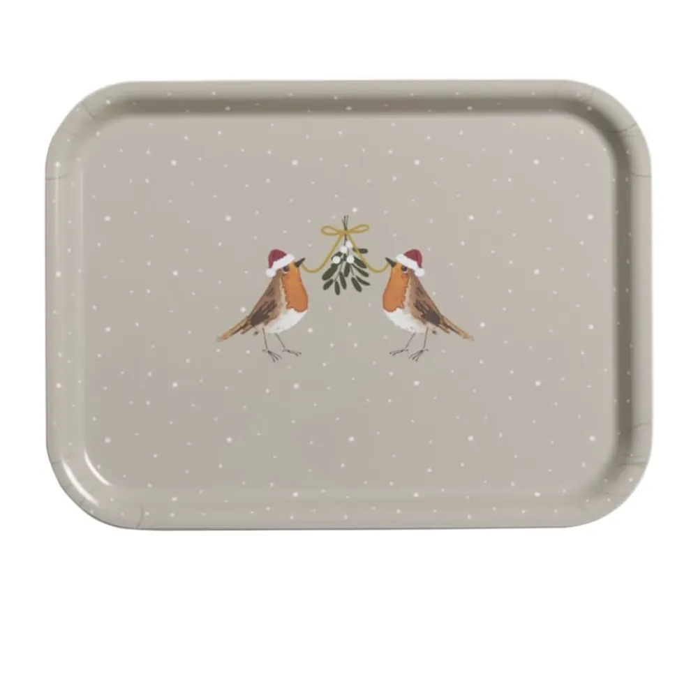 Christmas Robin Small Tray- Trays