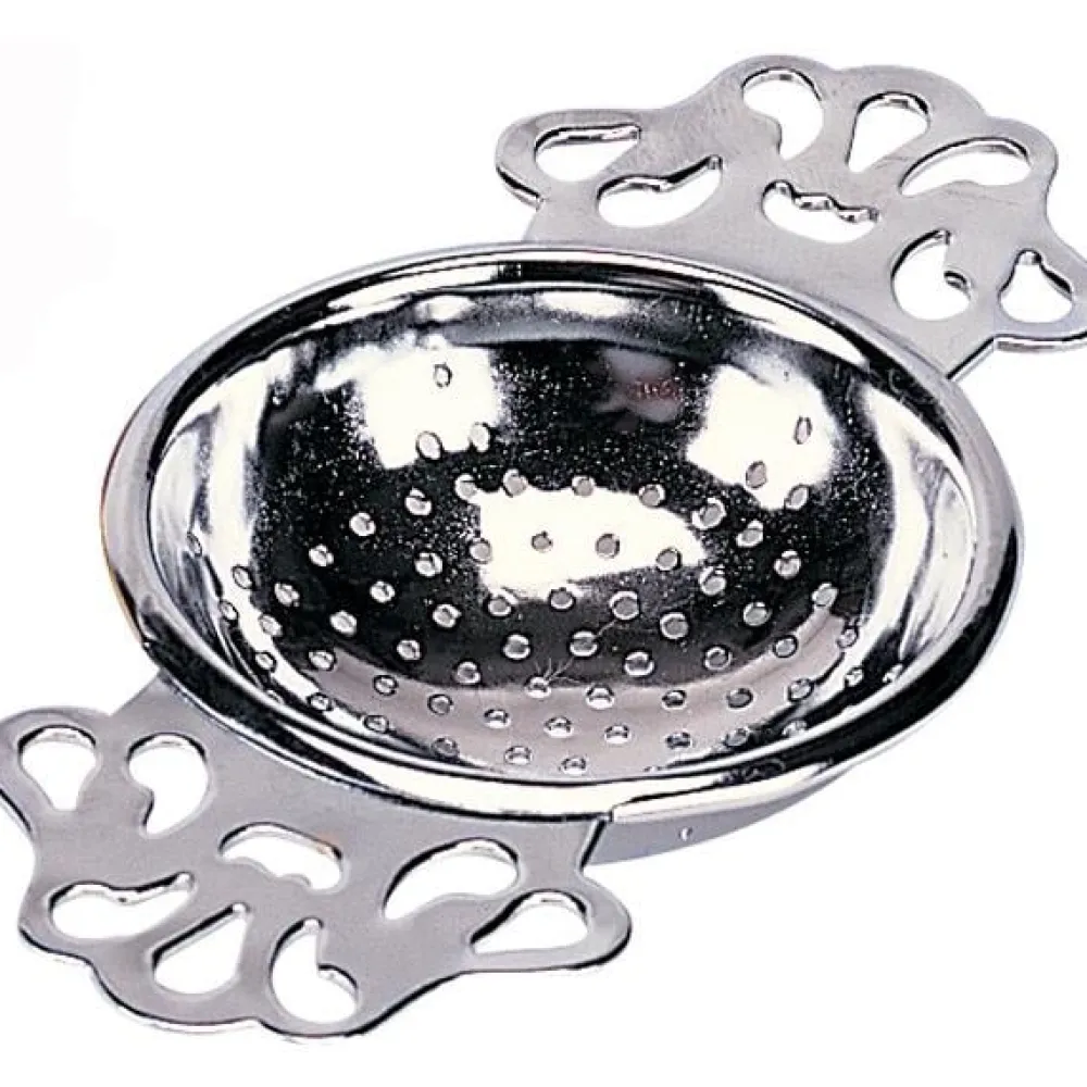Chrome English Tea Strainer- Strainers, Infusers & Spoons