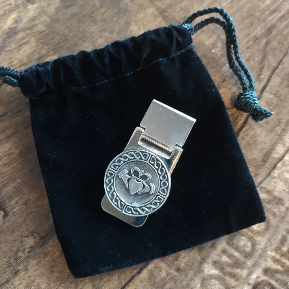 Claddagh Money Clip- Cufflinks & Men's Accessories|Pewter Gifts & Jewelry