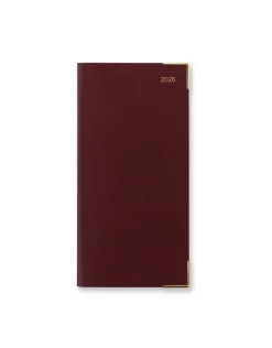 Classic Slim Landscape Week to View Planner with Appointments and Planners 2026, Burgundy- Journals & Other Stationery