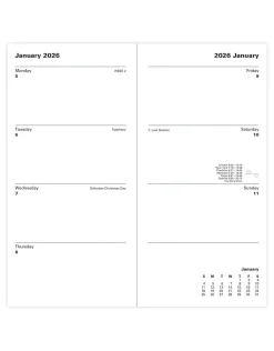 Classic Slim Week to View Planner with Monthly Planners 2026, Burgundy- Journals & Other Stationery