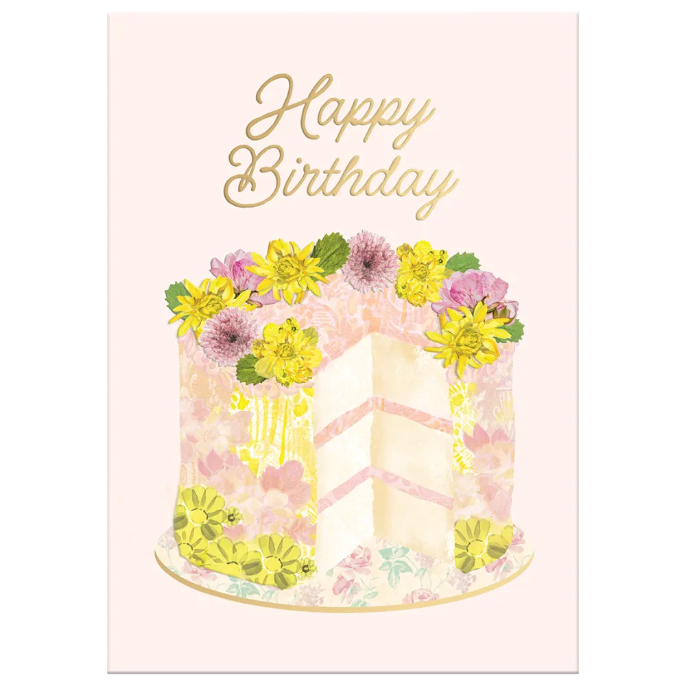 Collage Cake Birthday Card- Greeting Cards