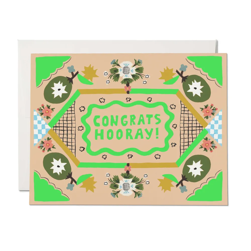 Congrats Hooray Card- Greeting Cards
