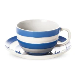 Cornishware Blue Breakfast Cup & Saucer- Cornishware|Teacups & Saucers