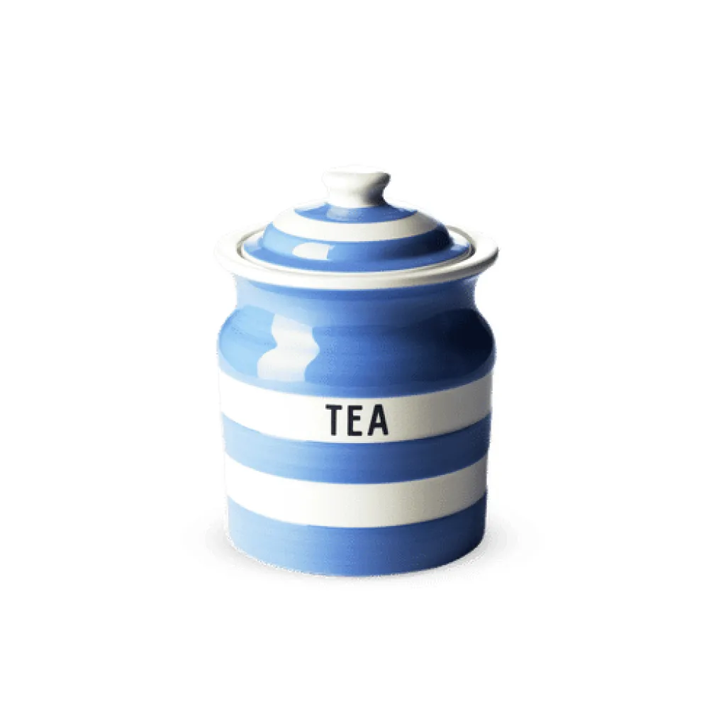 Cornishware Blue Tea Storage Jar- Storage Jars|Cornishware