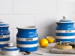 Cornishware Blue Sugar Storage Jar- Storage Jars|Cornishware