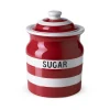 Cornishware Red Sugar Storage Jar- Storage Jars|Cornishware