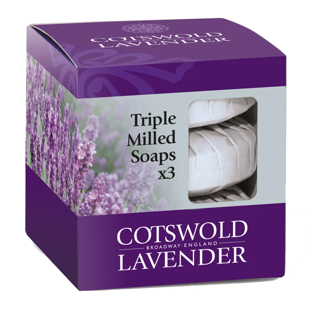 Cotswold Lavender Luxury Soap Gift Box- Bar Soaps