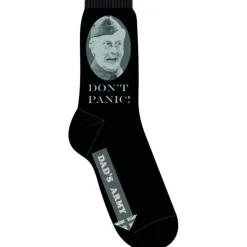 Dad's Army Don't Panic Black Socks- Socks