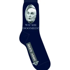 Dad's Army We're Doomed Navy Socks- Socks
