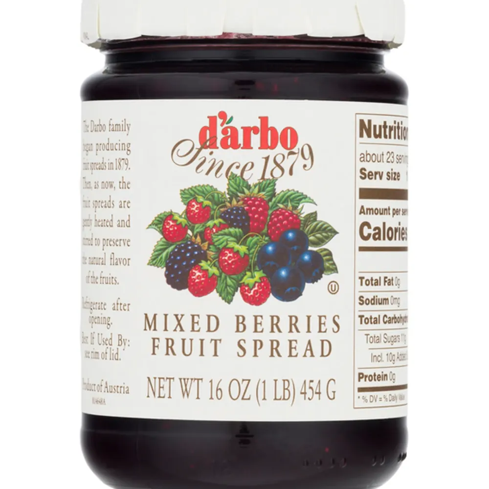 D'Arbo Mixed Berries Fruit Spread- Jams & Marmalade