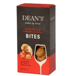 Dean's Extra Mature Cheddar and Chilli Bites- Biscuits
