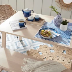 Denby Pottery Blue Haze Coupe Medium Plate- Denby