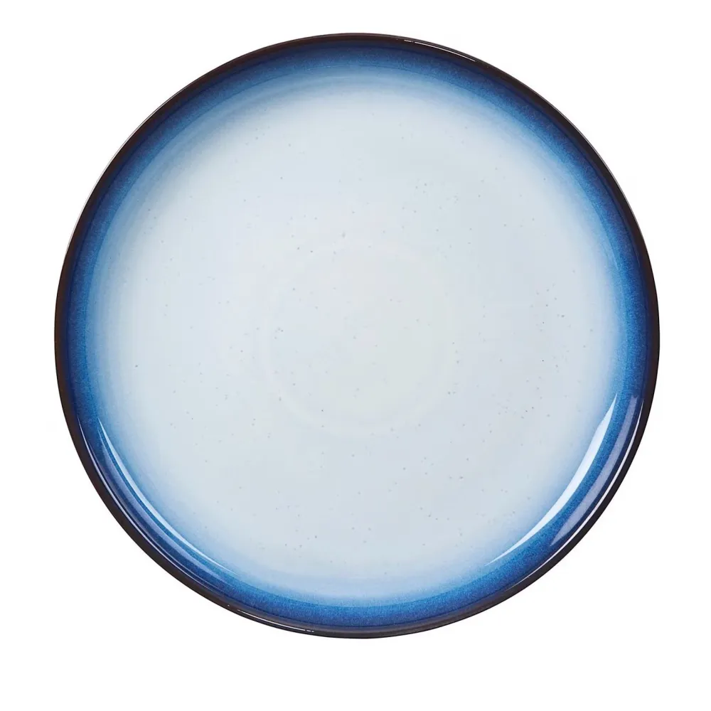 Denby Pottery Blue Haze Coupe Dinner Plate- Denby
