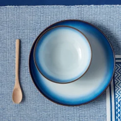 Denby Pottery Blue Haze Coupe Dinner Plate- Denby