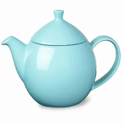 Dew Teapot with Basket Infuser - Turquoise- Teapots