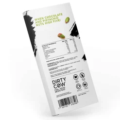 Dirty Cow Pistachi Yo! Plant Based Chocolate Bar- British Chocolate