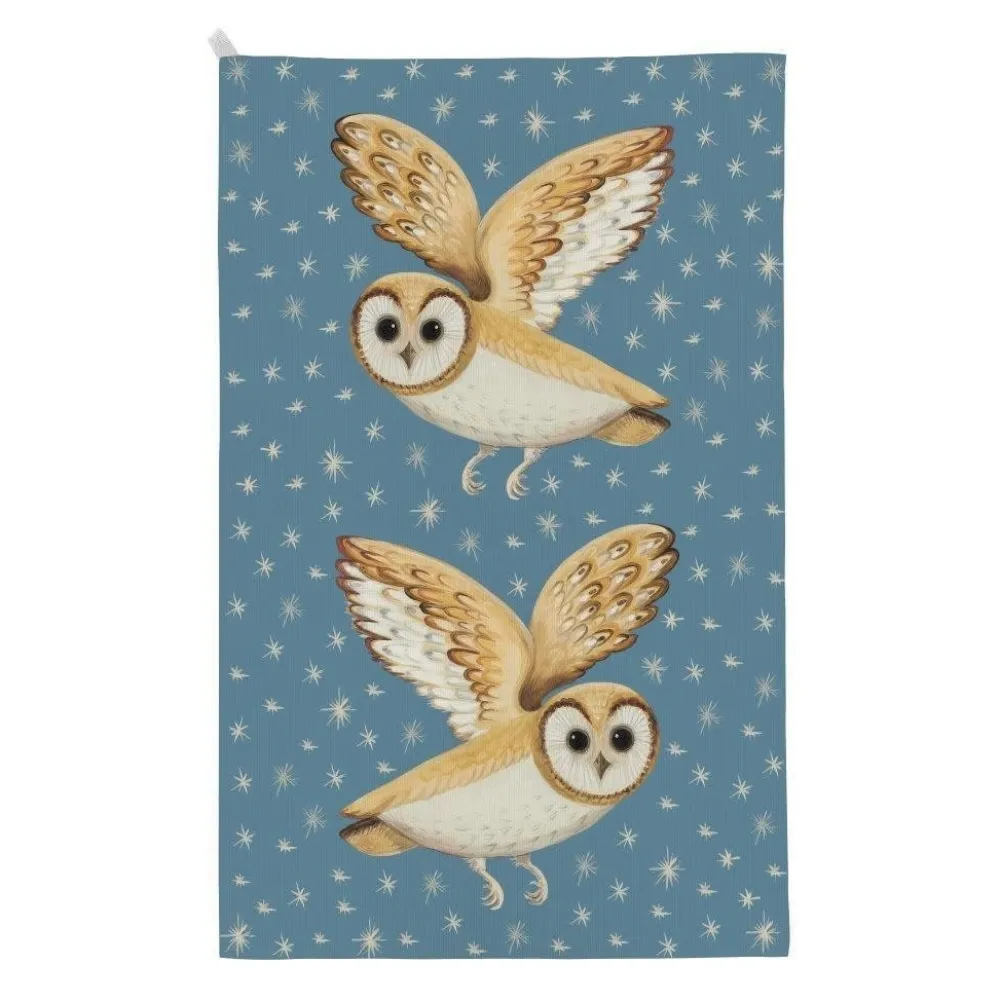 Dog & Dome Owl Tea Towel- Tea Towels