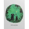 Dog with Rose Birthday Card- Greeting Cards