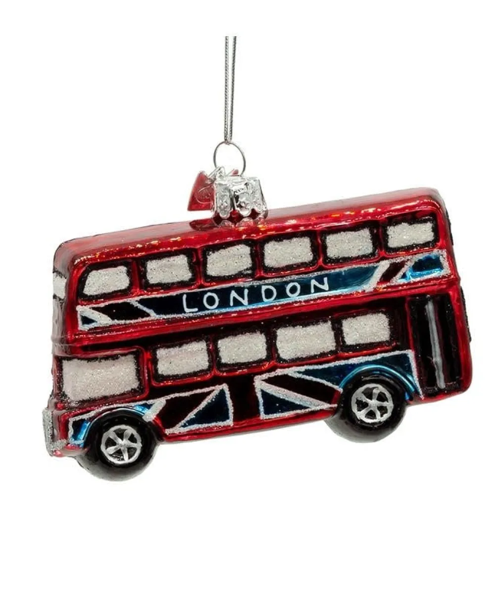 Double Decker Glass Ornament- Souvenirs
