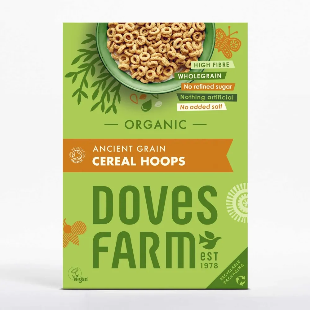 Doves Farm Ancient Grain Cereal Hoops- Cereal & Oatmeal