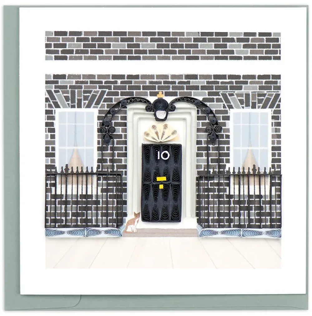 10 Downing Street Quilled Greeting Card- Greeting Cards