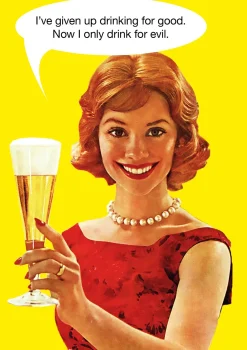 Drinking for Good Greeting Card- Greeting Cards