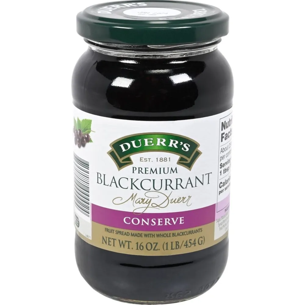 Duerr's Blackcurrant Preserves- Jams & Marmalade