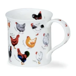 Dunoon Bute Animal Breeds Chicken Mug- Shape: Bute
