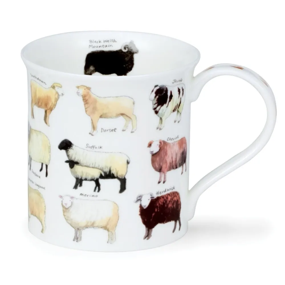 Dunoon Bute Animal Breeds Sheep Mug- Shape: Bute