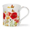 Dunoon Bute Meadow Breeze Red Mug- Shape: Bute