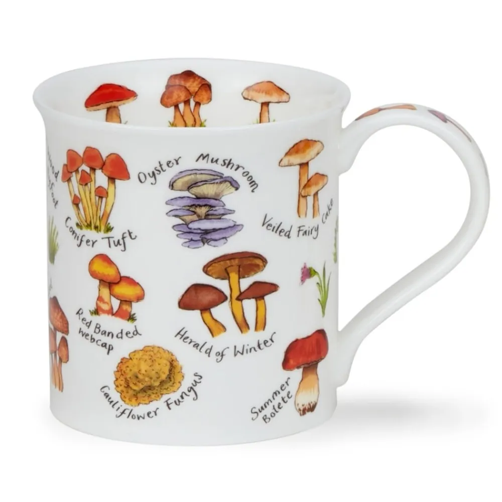 Dunoon Bute Mushrooms & Toadstools Li Mug- Shape: Bute