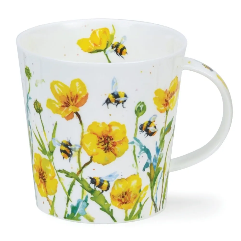 Dunoon Cairngorm Busy Bees Buttercup Mug- Shape: Cairngorm