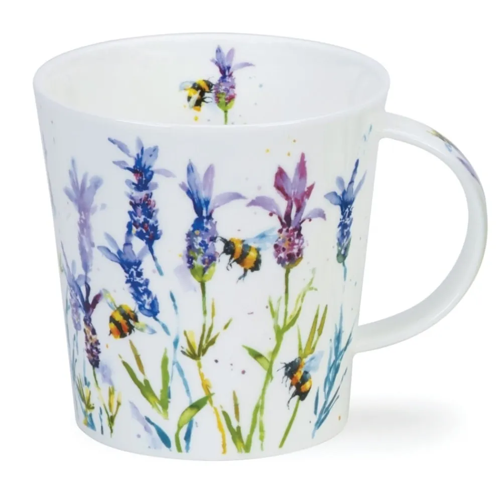 Dunoon Cairngorm Busy Bees Lavender Mug- Shape: Cairngorm