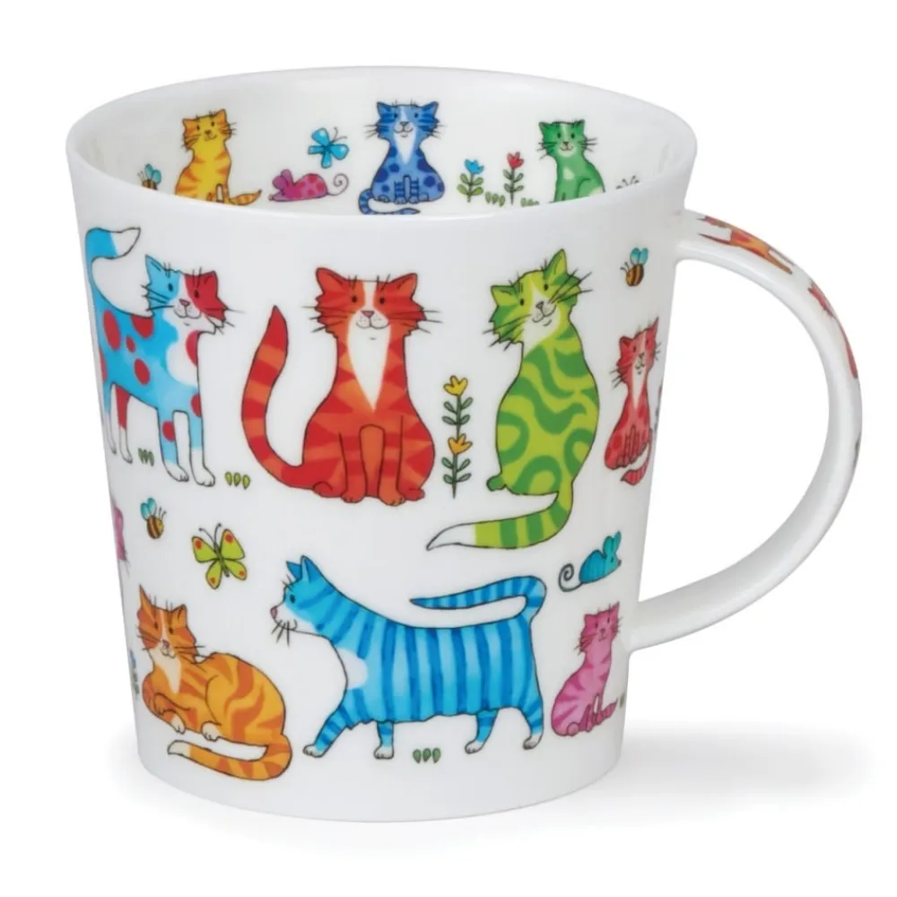 Dunoon Cairngorm Colorful Crew Cat Mug- Shape: Cairngorm