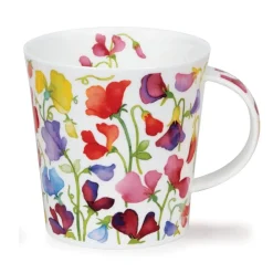 Dunoon Cairngorm Floral Fiesta Sweet Pea Mug- Shape: Cairngorm