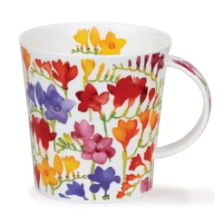 Dunoon Cairngorm Floral Fiesta Freesia Mug- Shape: Cairngorm