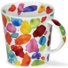 Dunoon Cairngorm Orange Blobs! Mug- Shape: Cairngorm