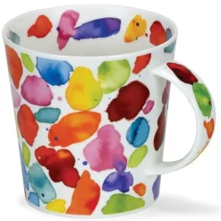 Dunoon Cairngorm Orange Blobs! Mug- Shape: Cairngorm