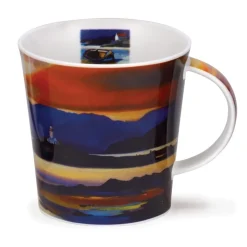 Dunoon Cairngorm Red Skies Lighthouse Mug- Shape: Cairngorm