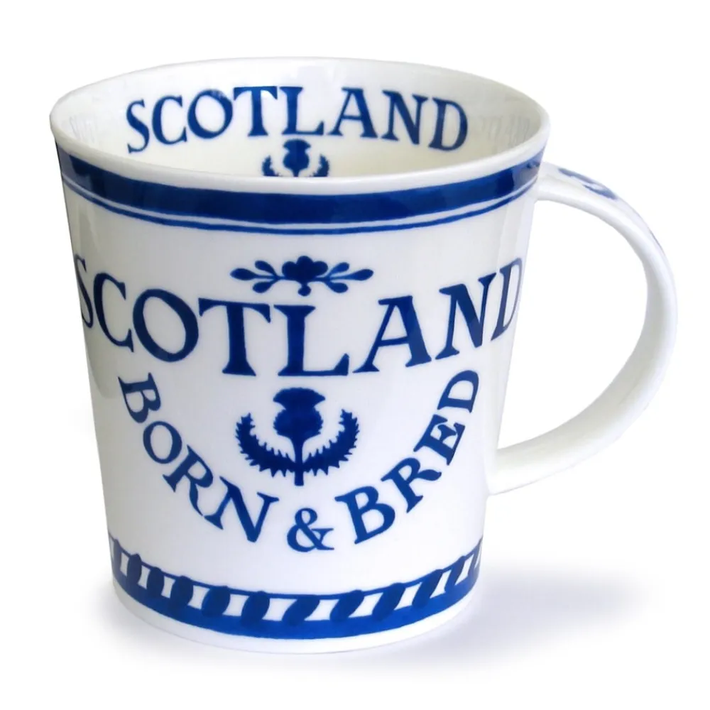 Dunoon Cairngorm Scotland Born & Bred Mug- Shape: Cairngorm