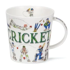 Dunoon Cairngorm Sporting Antics Cricket Mug- Shape: Cairngorm