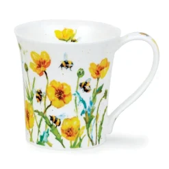 Dunoon Jura Busy Bees Buttercup Mug- Shape: Jura