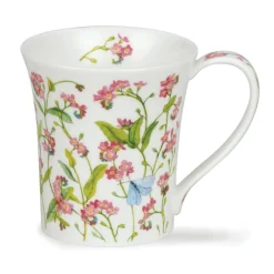 Dunoon Jura Forget-Me-Nots Pink Mug- Shape: Jura