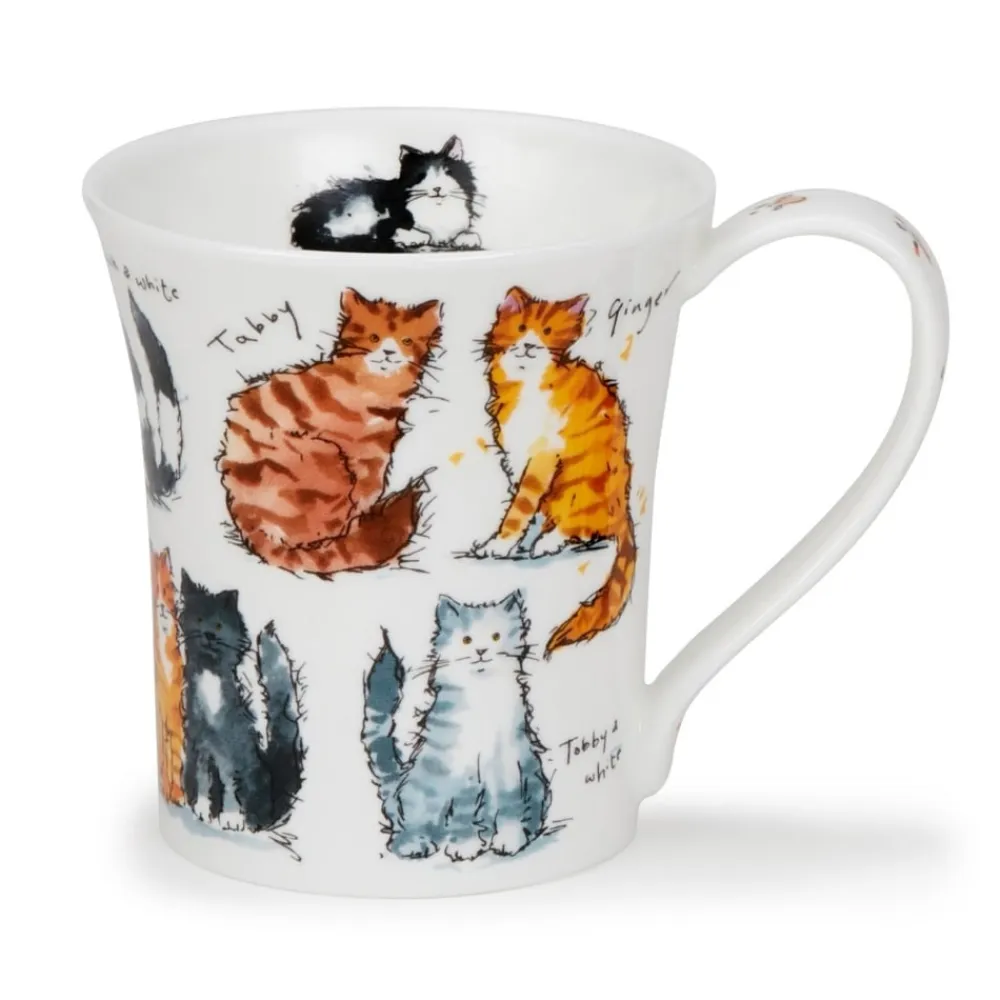 Dunoon Jura Messy Cats Mug- Shape: Jura