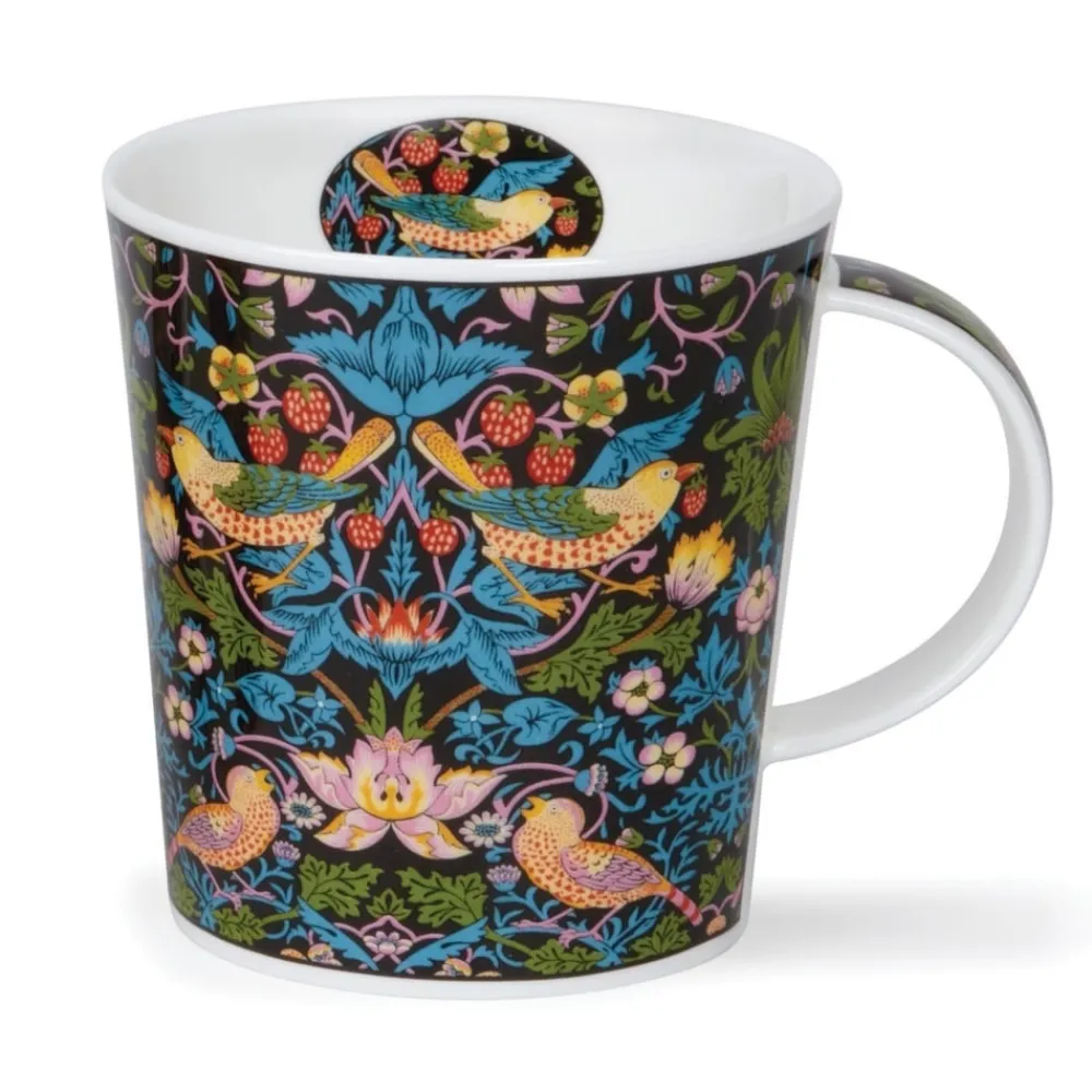 Dunoon Lomond Arts & Crafts Strawberry Thief Mug- Shape: Lomond
