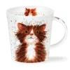 Dunoon Lomond Catter Splatter Tabby Mug- Shape: Lomond