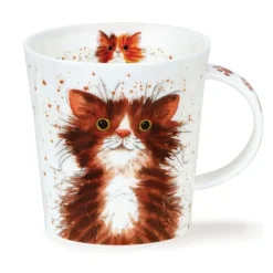 Dunoon Lomond Catter Splatter Tabby Mug- Shape: Lomond