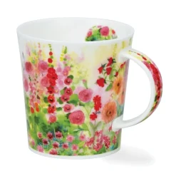 Dunoon Lomond Cottage Garden Pink Mug- Shape: Lomond